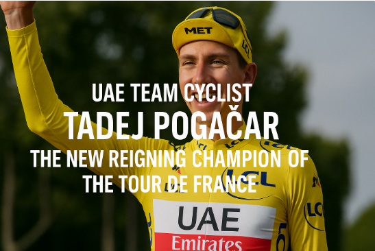 دراج فريق الإمارات تادي بوجاتشار: البطل الجديد لطواف فرنسا